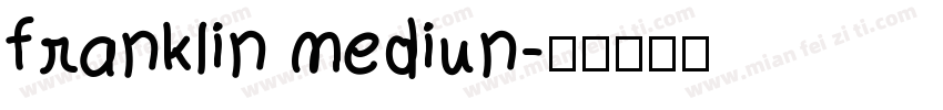 franklin mediun字体转换